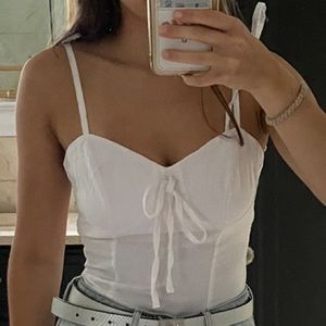 White superdown / by the way tank top
